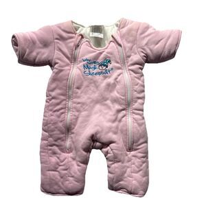 Baby Merlin's Magic Sleepsuit Small, 3-6 Months, Pink, Double Zipper